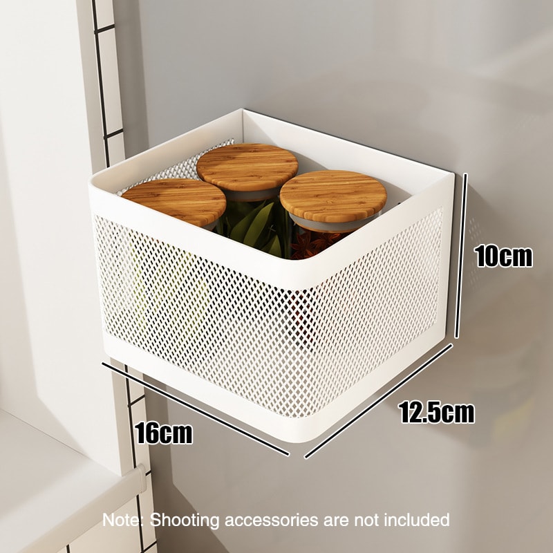 Magnetic Refrigerator Side Storage Rack Iron Space Saving Hanging Basket For Kitchen Organizer Shel