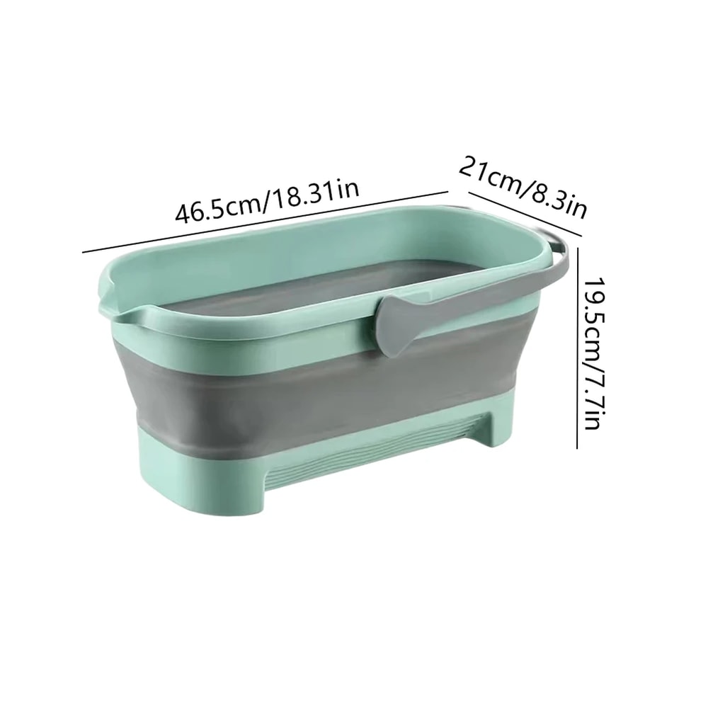 Foldable Mop Bucket Large Rectangular Laundry Barrel SpaceSaving Reusable Household Cleaning Basin 1