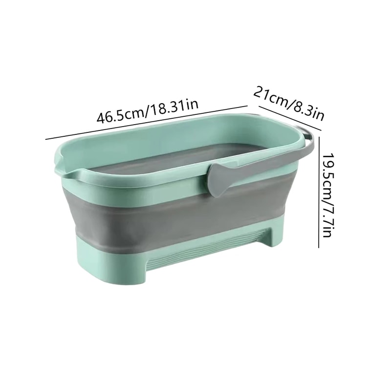 Foldable Mop Bucket Large Rectangular Laundry Barrel SpaceSaving Reusable Household Cleaning Basin 1