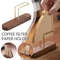 Wooden Coffee Filter Paper Holder, Vertical Storage Rack for Kitchen & Office