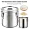 Stainless Steel Kitchen Canister For Food Sugar Oil And Milk Storage 1