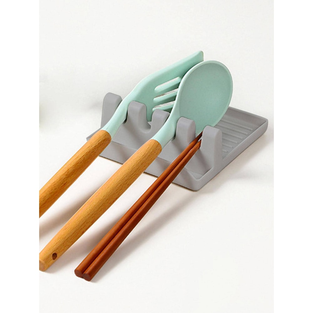 Kitchen Spatula Rack Soup Spoon Mat Chopsticks Rack Household Counter Top Organizer 2