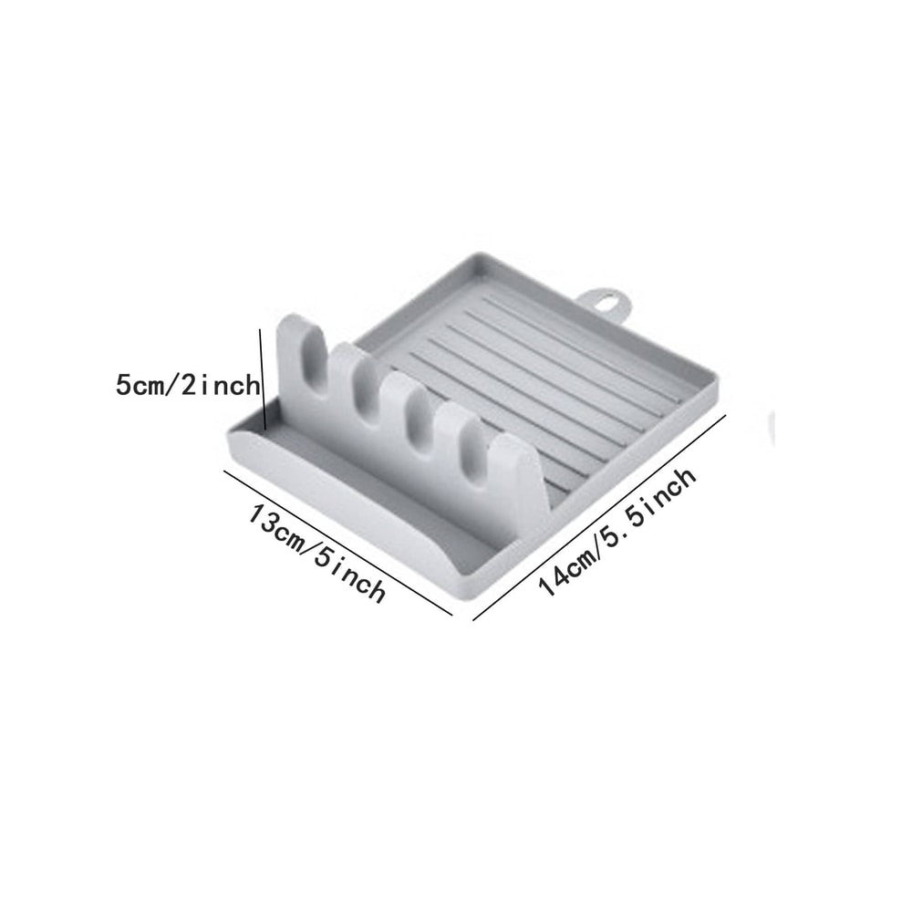 Kitchen Spatula Rack Soup Spoon Mat Chopsticks Rack Household Counter Top Organizer 4