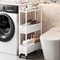 Movable Gap Storage Rack Narrow Household Floor Standing Cart For Kitchen Living Room 1