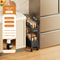 Movable Gap Storage Rack Narrow Household Floor Standing Cart For Kitchen Living Room 5