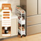Movable Gap Storage Rack Narrow Household Floor Standing Cart For Kitchen Living Room 10