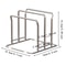Stainless Steel Pot Lid Storage Rack Multifunction Cutting Board Kitchen Placement Rack Pot Utensil 7