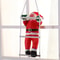Santa Claus On Ladders Wall Hanging Polyethylene Statue No Battery Required Festival Party Decorat 2