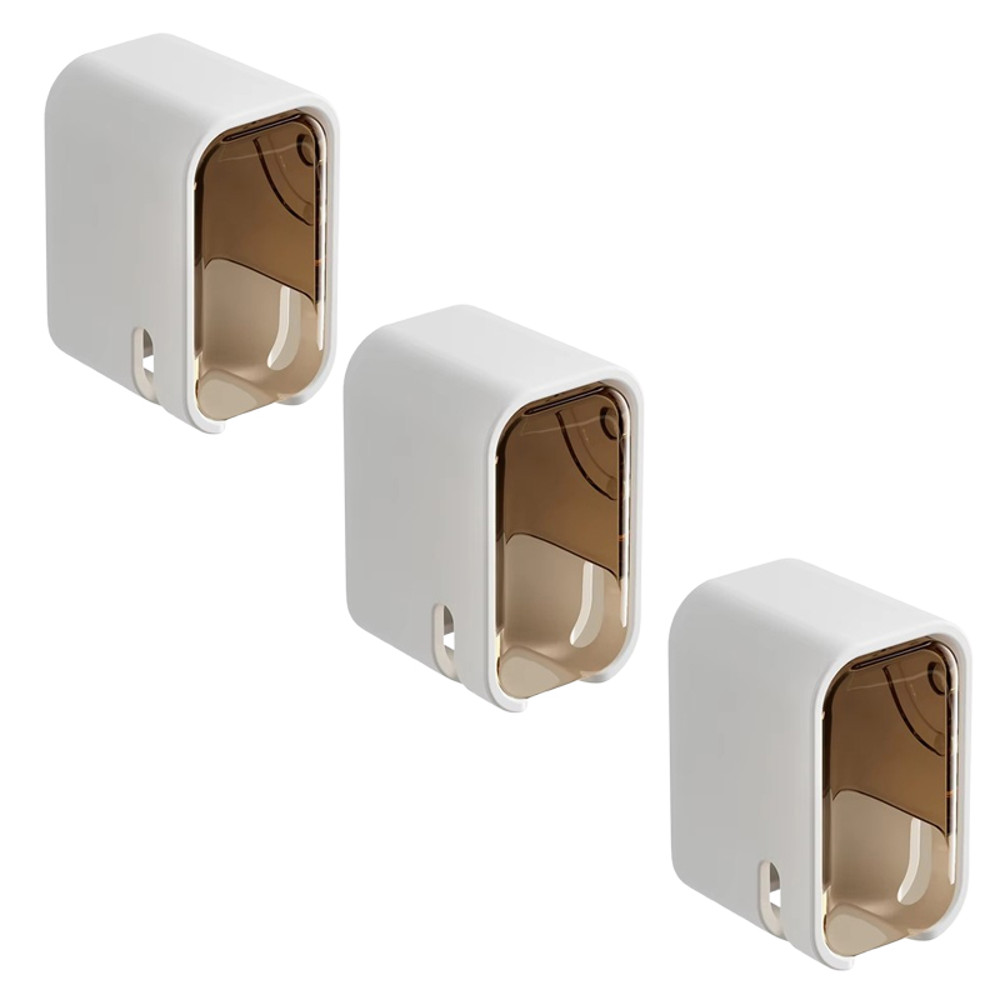 Toothbrush Storage Rack Wall Mounted Bathroom Organizer Punch Free Toothbrush Hook Toilet Rack Hold