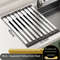 Stainless Steel Kitchen Sink Drain Rack, Foldable Telescopic Dish Rack, Sink Dish Rack for Drying and Storage