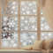 Christmas Snowflake Window Flowers PVC Electrostatic Stickers For Glass Reusable Winter Decorative 1