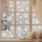 Christmas Snowflake Window Flowers PVC Electrostatic Stickers For Glass Reusable Winter Decorative 1