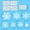 Christmas Snowflake Window Flowers PVC Electrostatic Stickers For Glass Reusable Winter Decorative 4