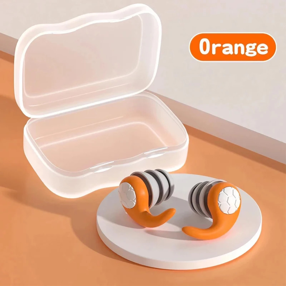 Soft Silicone Earplugs Waterproof Comfortable Fit Noise Cancelling For Sleep Swimming Silent Enviro