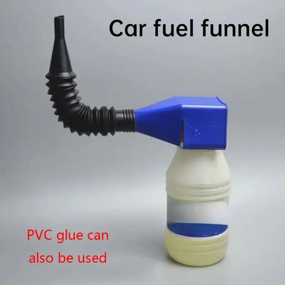 Plastic Car Motorcycle Refueling Oil Funnel Filter Tool, Gasoline Engine Oil Change Funnel Accessories