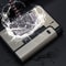 Portable Automatic Cigarette Case Metal Holder Box for King Size Cigarettes Gift for Men