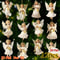 Vintage Christmas Angel Wooden Pendants Perfect For Holiday Decor 1