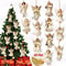 Vintage Christmas Angel Wooden Pendants Perfect For Holiday Decor 4