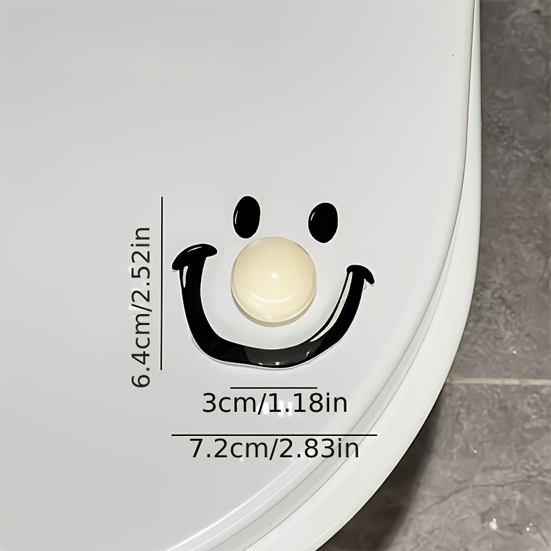 Contemporary Style Dopamine Smile Ball Toilet Lid Lifter Handheld Toilet Seat Cover Opener For Bath