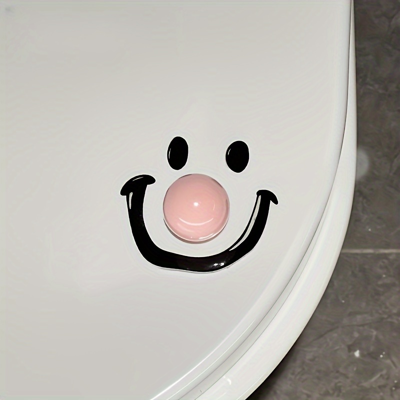 Contemporary Style Dopamine Smile Ball Toilet Lid Lifter Handheld Toilet Seat Cover Opener For Bath