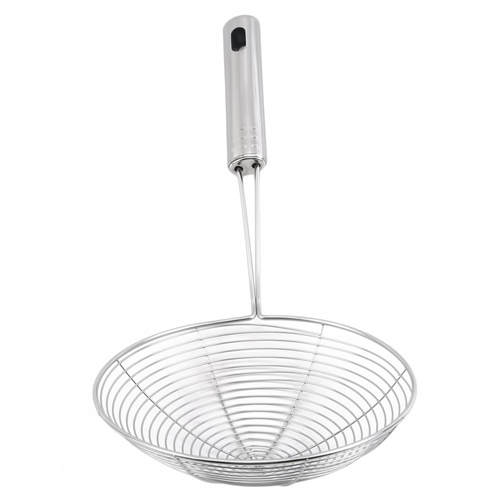 Oval Skimmer Stainless Steel Food Filter Colander Kitchen Strainer Oil Pot