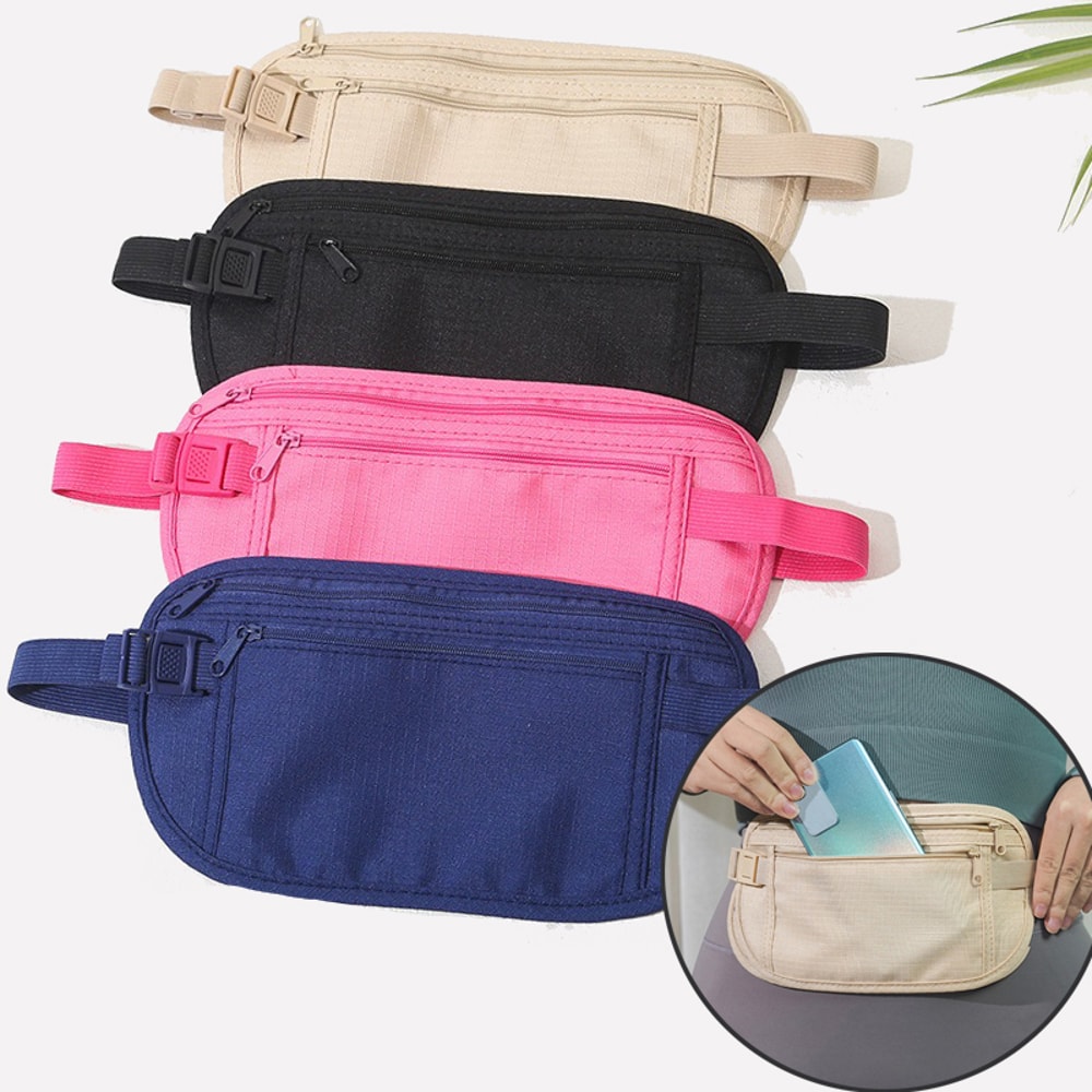 Travel Waist Packs Pouch, Hidden Security Wallet, Sport Running Bag, Fanny Pack for Men Women