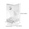 Acrylic Automatic Bird Feeder, No Mess Food Container for Parakeets, Budgerigar, Parrot Cage Accessories