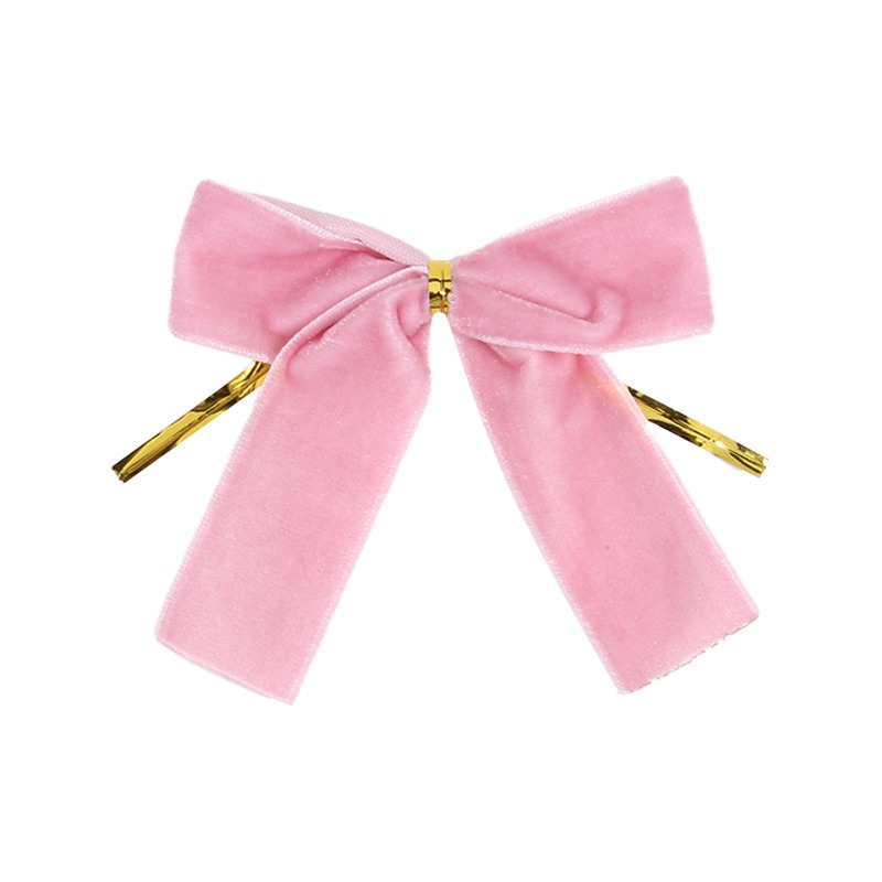 Christmas Bow Red Gold Velvet Mini Tree Bow For Home Decor Wedding Decor Navidad New Year Party DIY 8