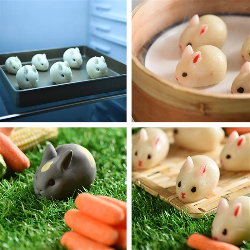 Easter Bunny Piggy Mold Silicone Jelly Mousse Dessert Cake Decor Tool For Baking And Candy Making 1