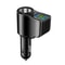 Digital Display Car Charger Dual USB Multifunctional OnetoThree Cigarette Lighter Fast Charging 0