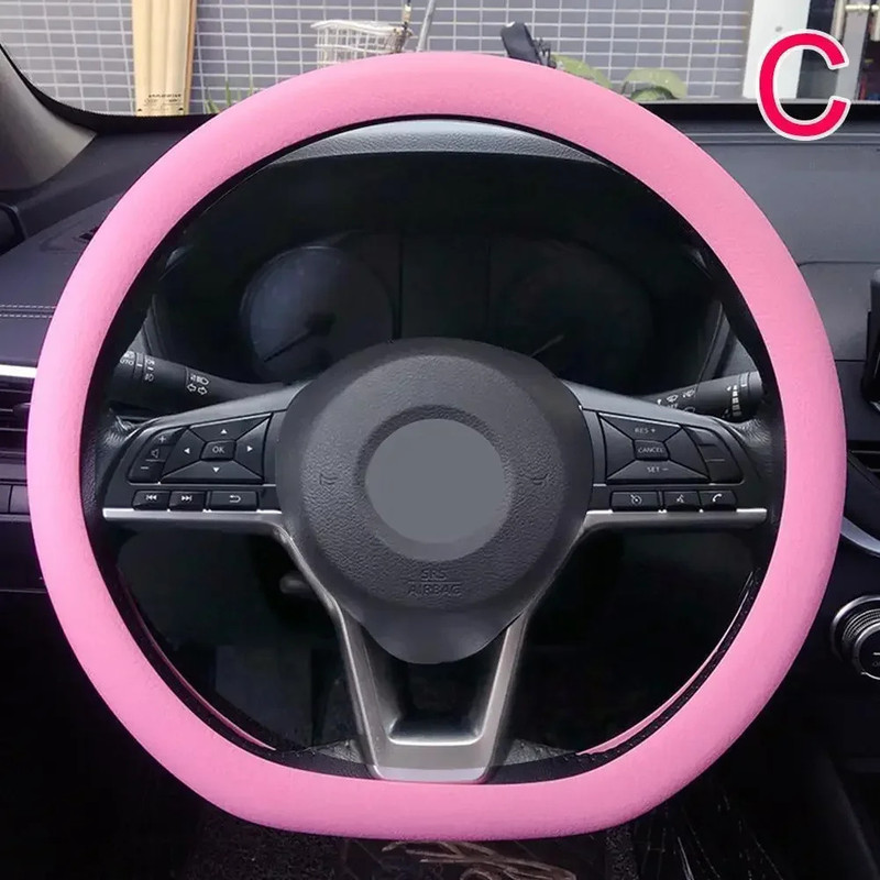 Silicone Steering Wheel Cover Elastic Glove Soft Touch For Car Interior Various Colors Available 8