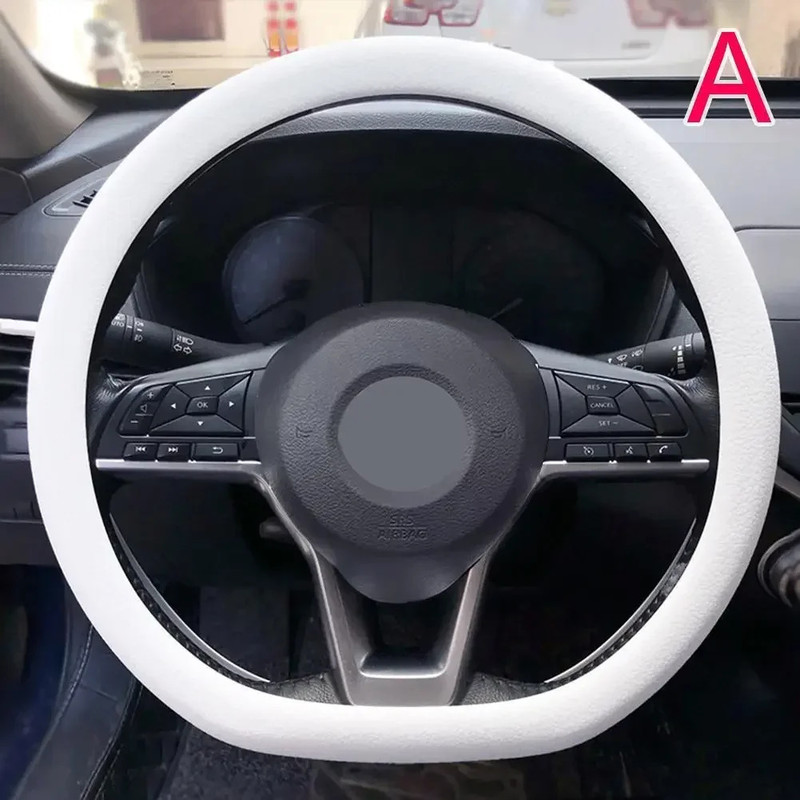 Silicone Steering Wheel Cover Elastic Glove Soft Touch For Car Interior Various Colors Available 6