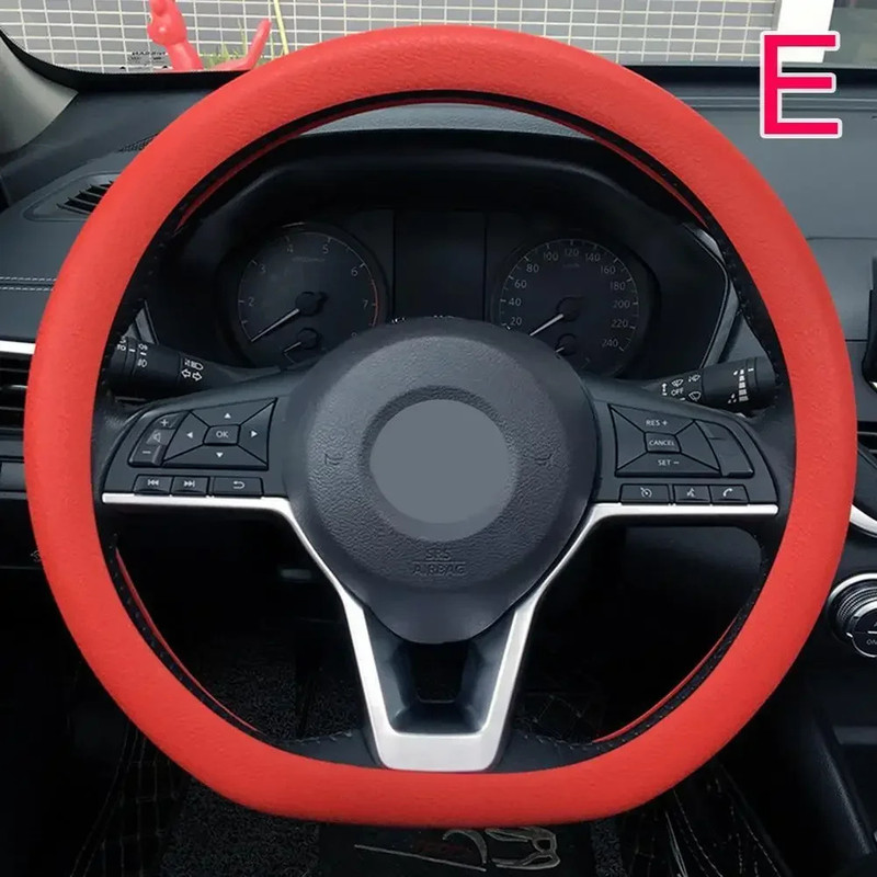 Silicone Steering Wheel Cover Elastic Glove Soft Touch For Car Interior Various Colors Available 10