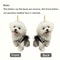 Flat Acrylic Cute Puppy Pendant Holiday Gift Rear View Mirror Decoration Backpack Pendant 4