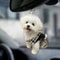 Flat Acrylic Cute Puppy Pendant Holiday Gift Rear View Mirror Decoration Backpack Pendant 5