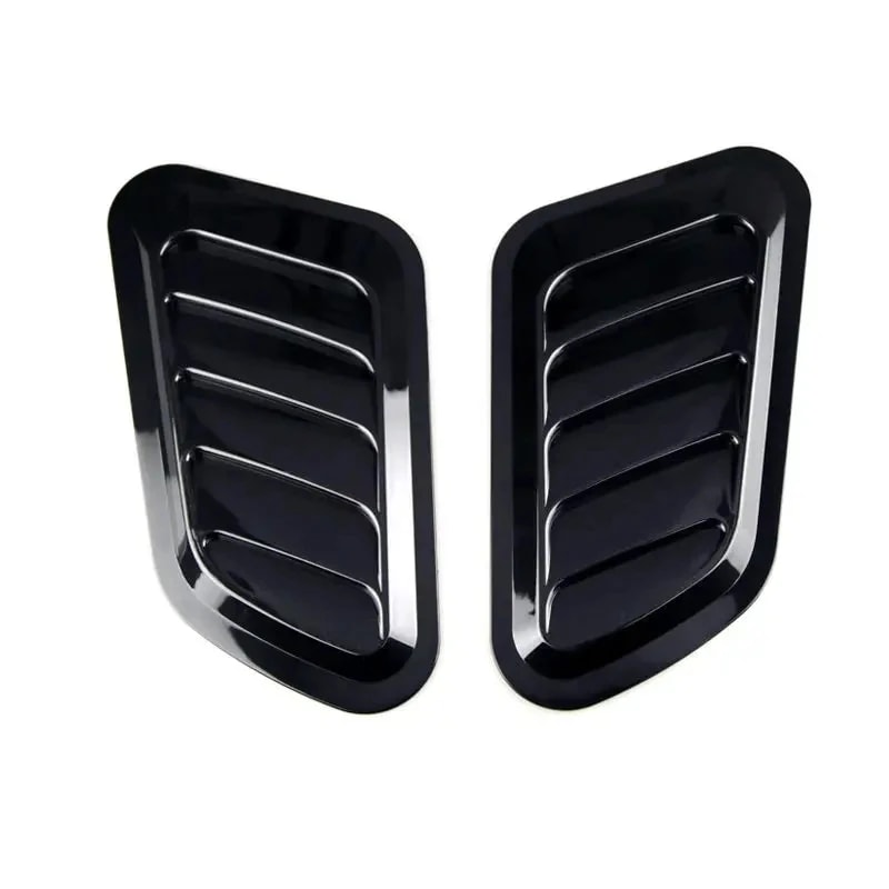 Car Universal Vent Hood Decorative Sticker Carbon Fibre Side Vent Air Outlet 3