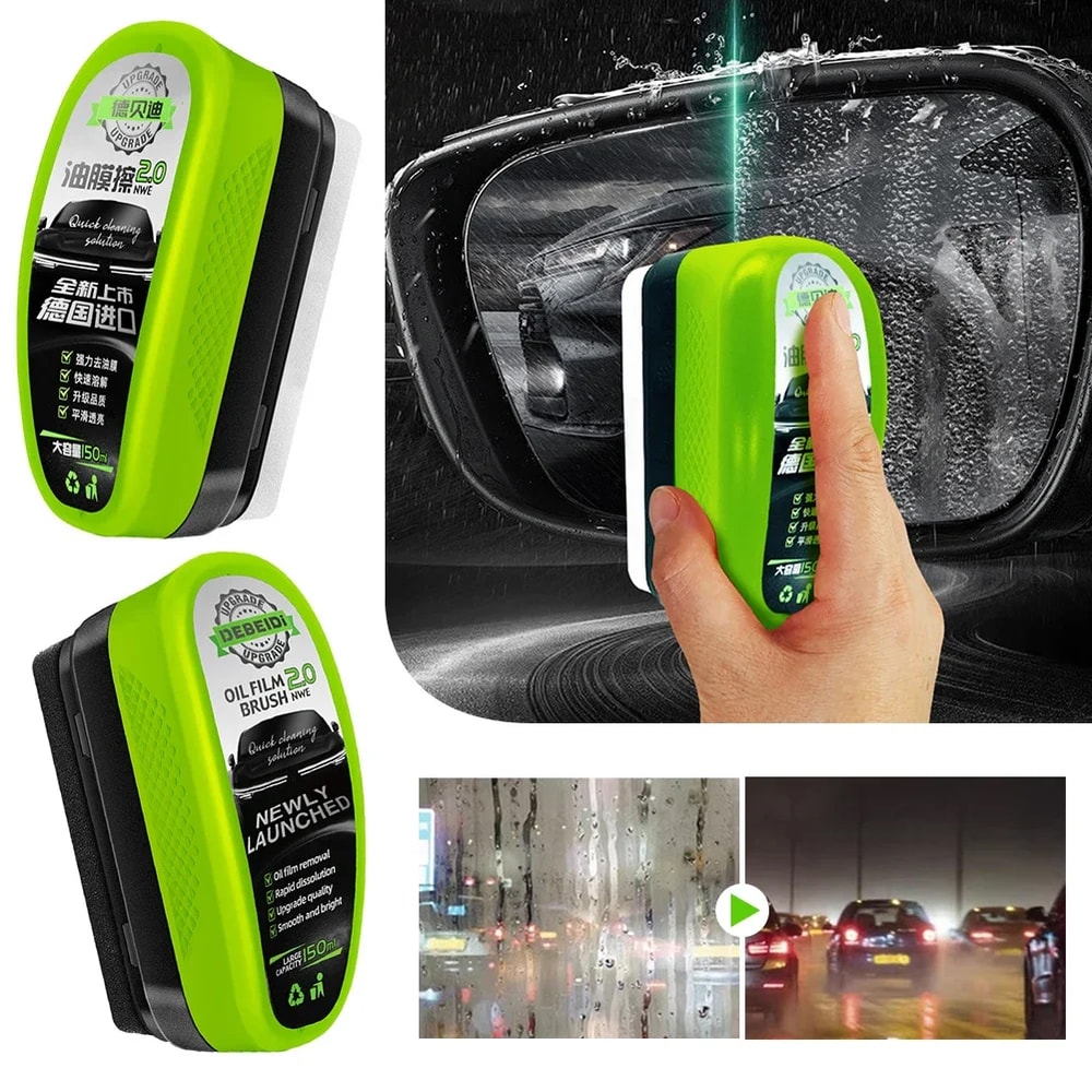 Universal Car Glass Oil Film Remover Home Glass Safety Enhancement Clear View Polish Cream Accessor