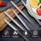 Pairs Stainless Steel Chopsticks Nonslip Metal Sushi Chopstick Set Food Tableware 4