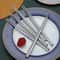 Pairs Stainless Steel Chopsticks Nonslip Metal Sushi Chopstick Set Food Tableware 5