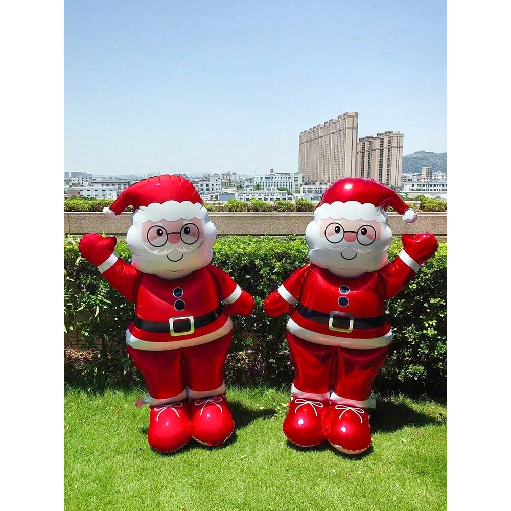 Extra Large Christmas Stand Foil Balloon Santa Claus Snowman Party Decoration Christmas Eve New Yea 3