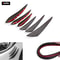 Universal Carbon Wire Pattern Car Spoiler Crescent Shaped Modification Front Bumper Side Skirt Part 1