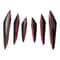 Universal Carbon Wire Pattern Car Spoiler Crescent Shaped Modification Front Bumper Side Skirt Part 4