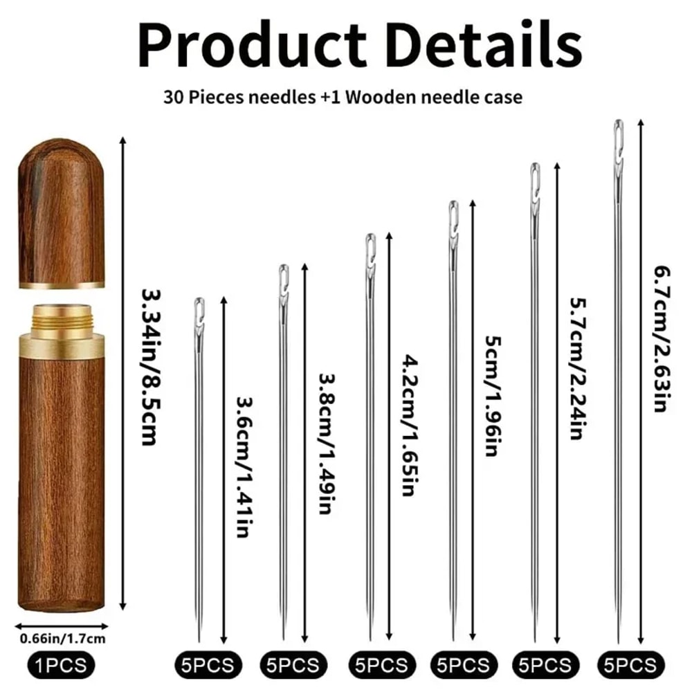 Side Hole Blind Sewing Needles Stainless Steel Elderly Needles DIY Home Self Threading Needle For H 4