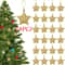 Gold Glitter Star Ornaments Christmas Tree Pendant Festive Party Decorations 1