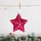 Gold Glitter Star Ornaments Christmas Tree Pendant Festive Party Decorations 4