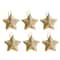 Gold Glitter Star Ornaments Christmas Tree Pendant Festive Party Decorations 6