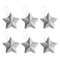 Gold Glitter Star Ornaments Christmas Tree Pendant Festive Party Decorations 8
