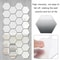 Hexagon Acrylic Mirror Wall Sticker Removable DIY Bathroom Tiles Gold Silver Mosaic Home Decor 3