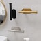 Self Adhesive Toilet Paper Holder Gold Stainless Steel Wall Mount Towel Roll Dispenser No Punching 4