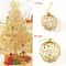 Christmas Gold Ball Ornament Hanging Xmas Tree Baubles Golden Dusted Christmas Decoration Party Tre 4